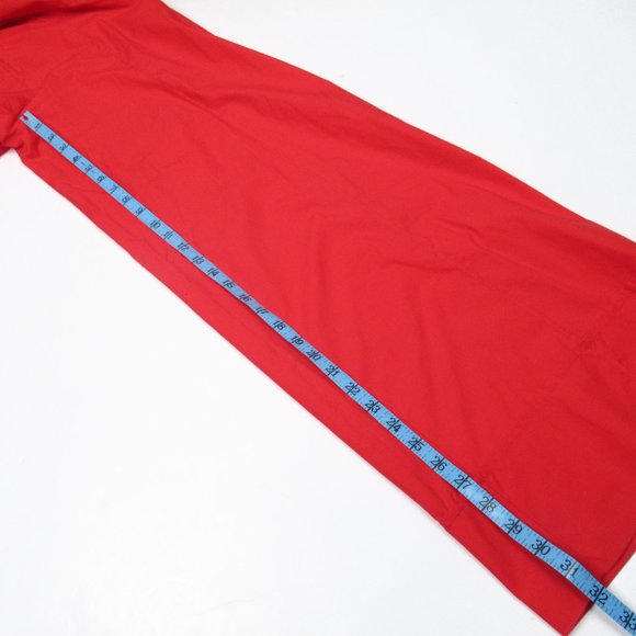 NWOT ❣️ Anthropologie Poplin Wide-Leg Pants Red - Size 4 - Picture 9 of 12